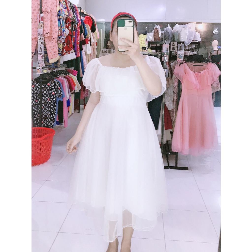 ĐẦM CÔNG CHÚA REN TRƠN BÈO CỔ BIGSIZE MẬP