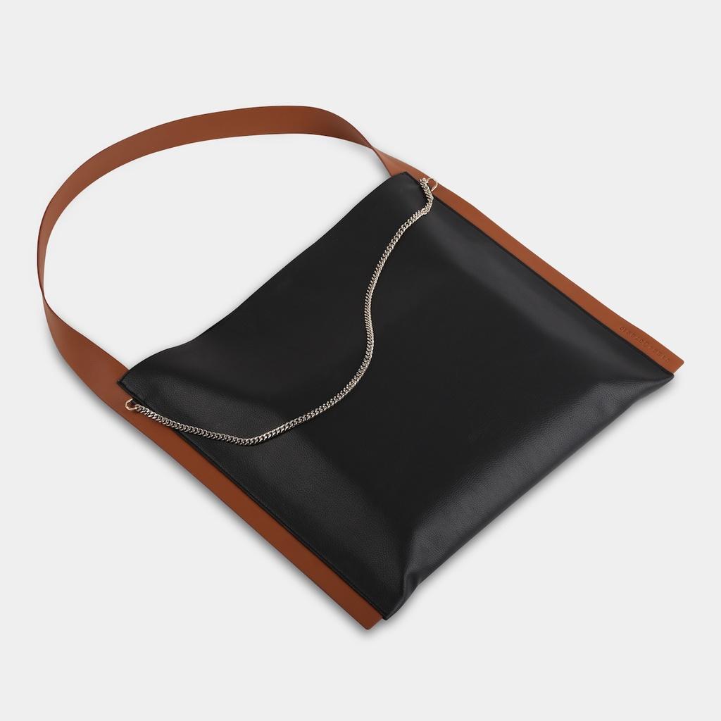 Túi xách PAPER Tote Bag màu đen phối dây xanh lá - CHAUTFIFTH