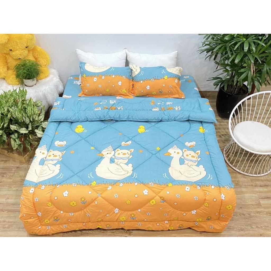 SÉT CHĂN GA GỐI 5 NÓM CHO BÉ GÁI HÀNG HÈ