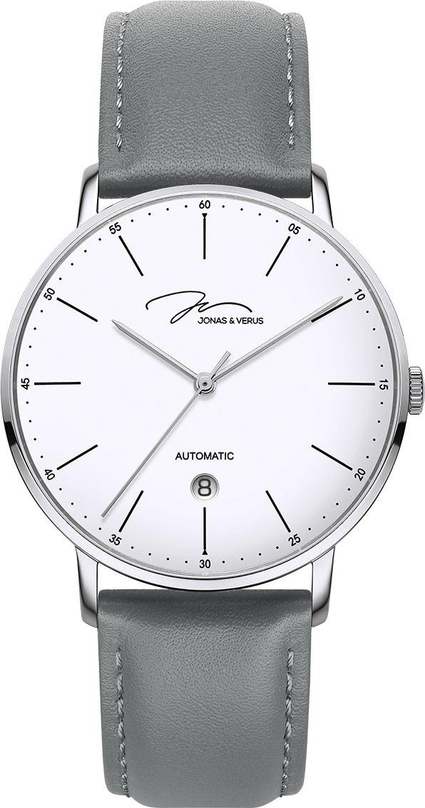Đồng hồ đeo tay Nam hiệu JONAS & VERUS Y01544-A0.WWWLH, Máy Cơ , Kính mo tráng sapphire hạn chế trầy xước, Dây da Italy