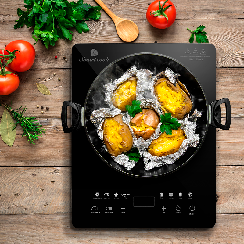 Bếp Từ Đơn Elmich Smartcook ICS-3873 (Công Suất 2100W, Điều Khiển Cảm Ứng, Mặt Kính Ceramic Cường Lực, Chống Sốc Nhiệt) - Hàng Chính Hãng