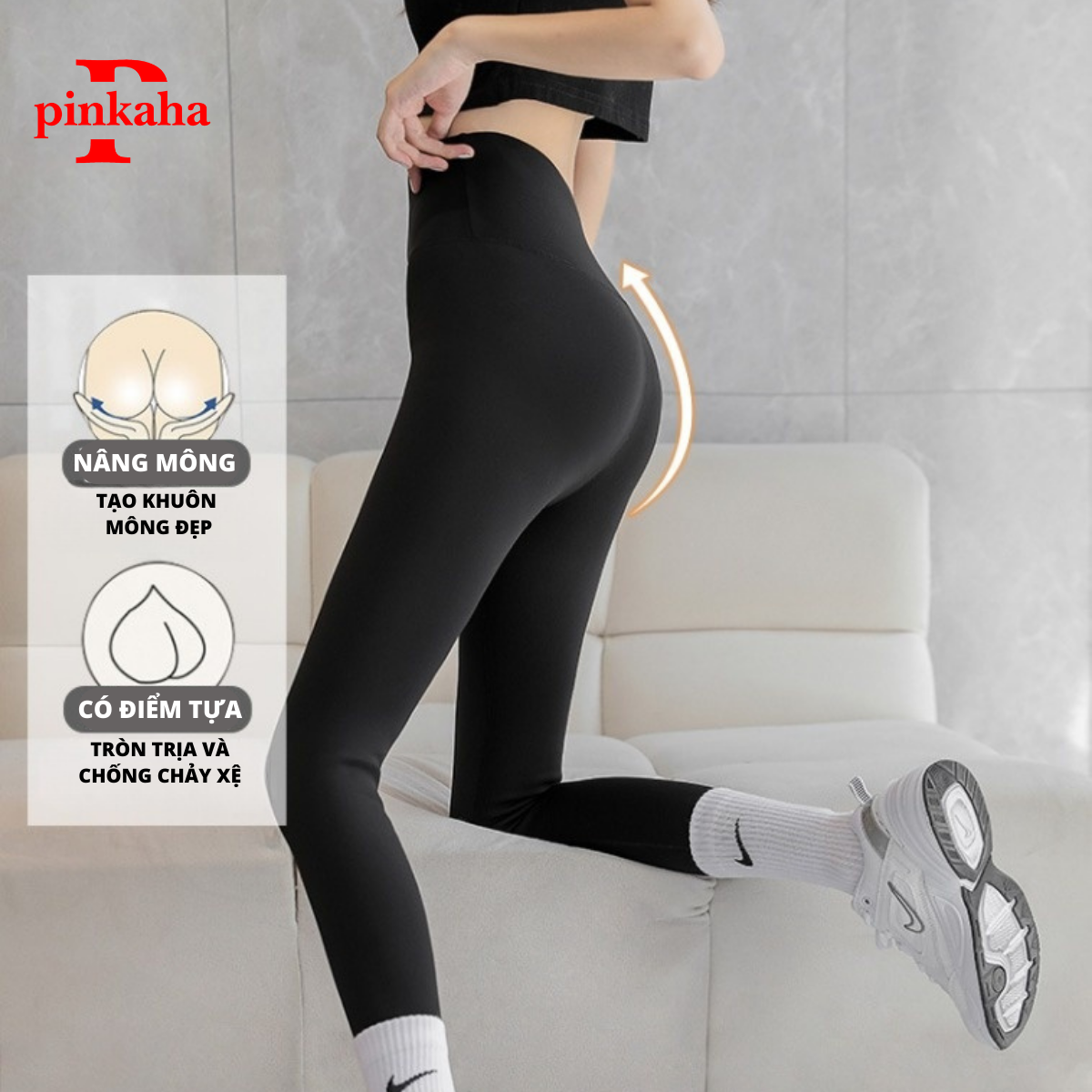 Quần Legging PINKAHA Lót Lông Mùa Đông Siêu Ấm, Quần Biking Nữ Giữ Nhiệt