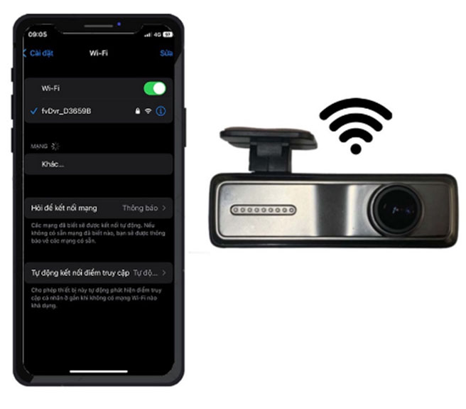 Camera hành trình V8 tích hợp xem trên màn Android và điện thoại tốt nhất
