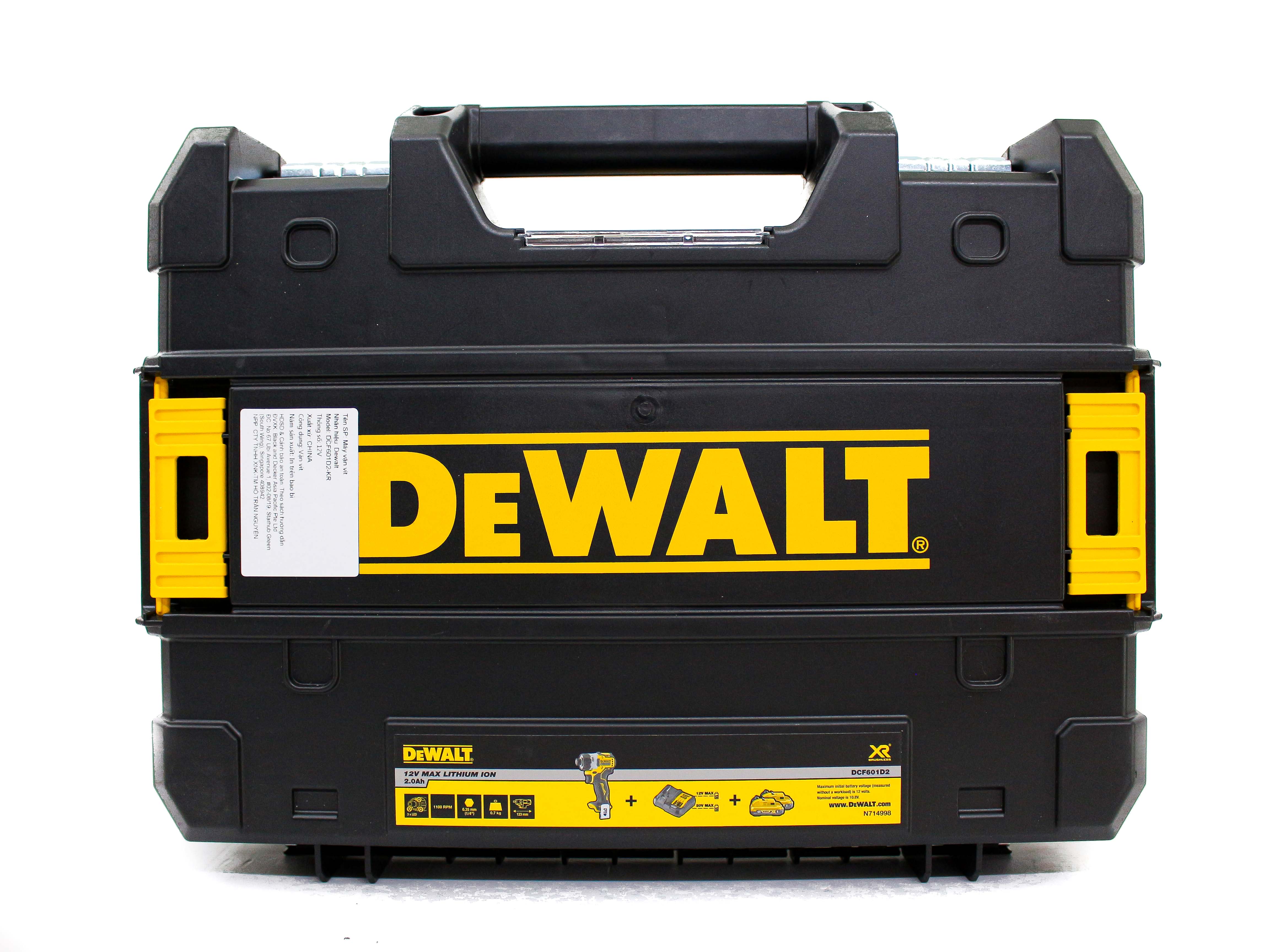 DCF601D2-KR MÁY VẶN VÍT CẦM TAY DÙNG PIN DEWALT (KHÔNG CHỔI THAN)