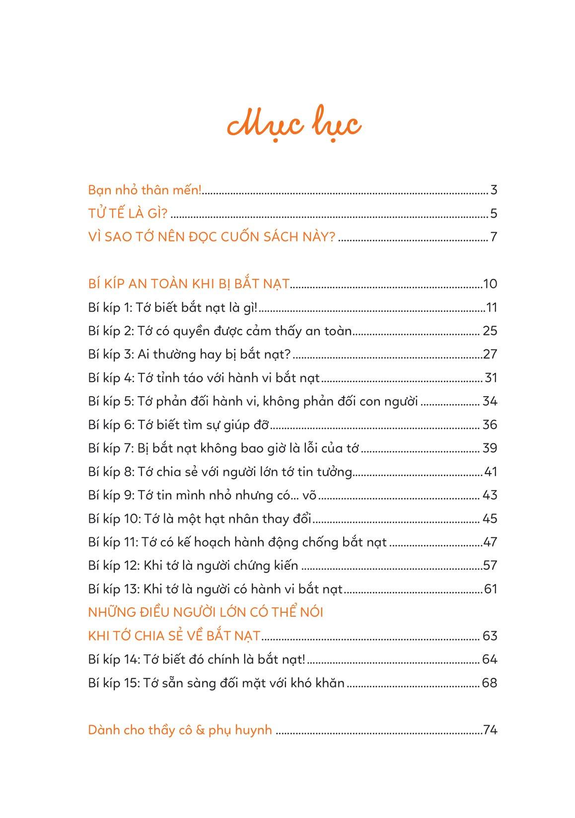 15 Bí Kíp Giúp Tớ An Toàn - Cẩm Nang Phòng Tránh Bắt Nạt Và Bạo Lực Học Đường