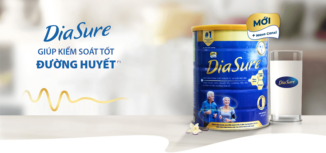 Diasure Mẫu Mới Dành Cho Người Tiểu Đường 850g