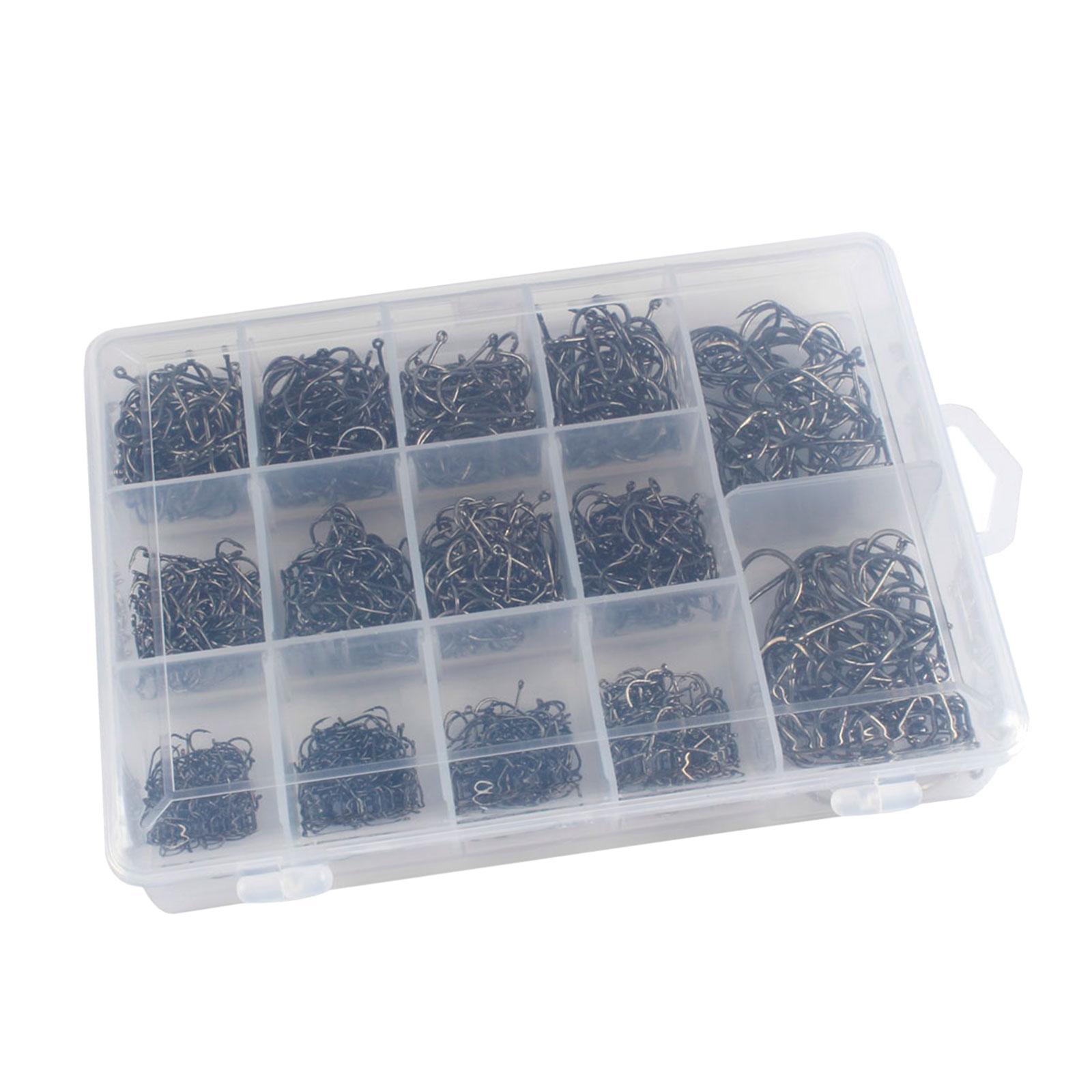 Fishing Hooks Fish Hooks Fishing Terminal Supplies Offset Fishing Hooks Circle Hooks for Bass Freshwater Outdoor Sports Catfish Sea Fishing