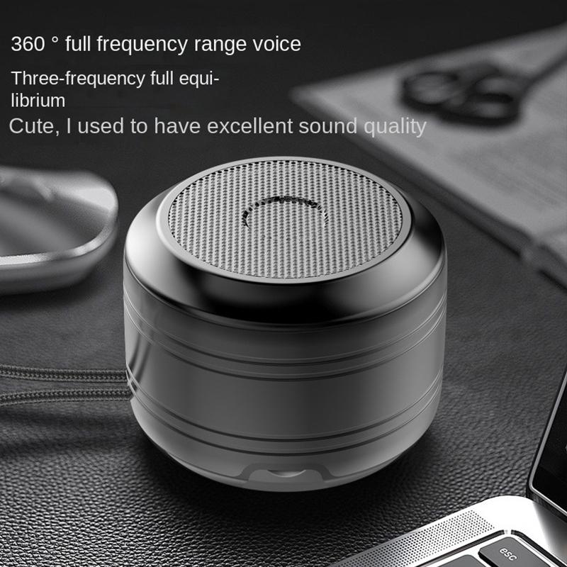 Loa không dây Bluetooth V5.0 Loa di động ngoài trời mini 3W Loa siêu trầm Cuộc gọi rảnh tay có Mic Màu sắc: Đen
