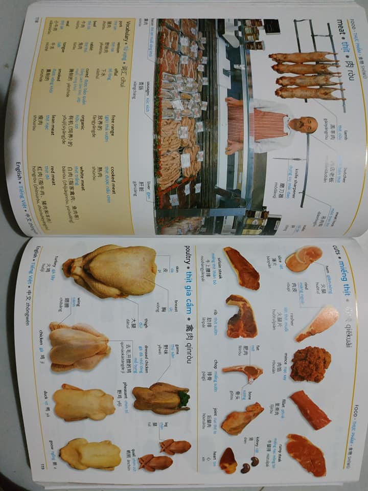 Combo 2 sách Từ điển hình ảnh Tam Ngữ Trung Anh Việt – Visual English Vietnamese Chinese Trilingual Dictionary +Make your Chinese map Bản đồ tư duy từ vựng Tiếng Trung theo chủ đề +DVD tài liệu