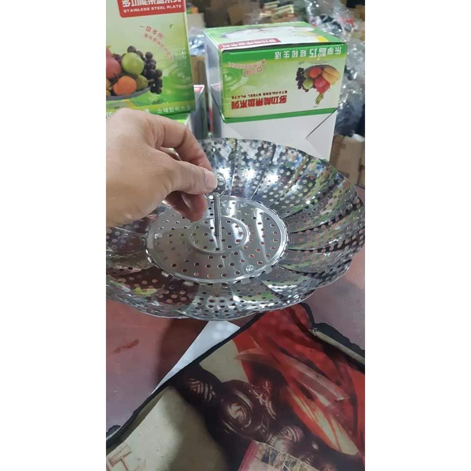 Vỉ Hấp INOX Xòe Và Gấp Gọn -- Sản Phẩm Đa Năng Và Hữu Dụng Cho Nhà Bếp -- Hàng Chất Lượng KST