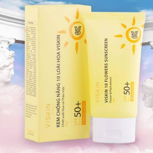 kem chống nắng VISKIN  10 Flowers Sunscreen +50SPF