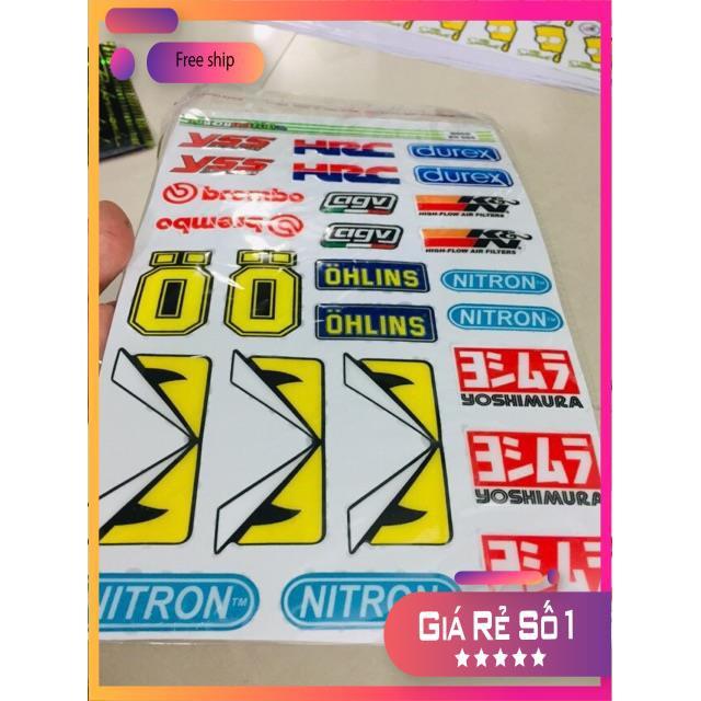 Set logo Tem tấm keo nổi