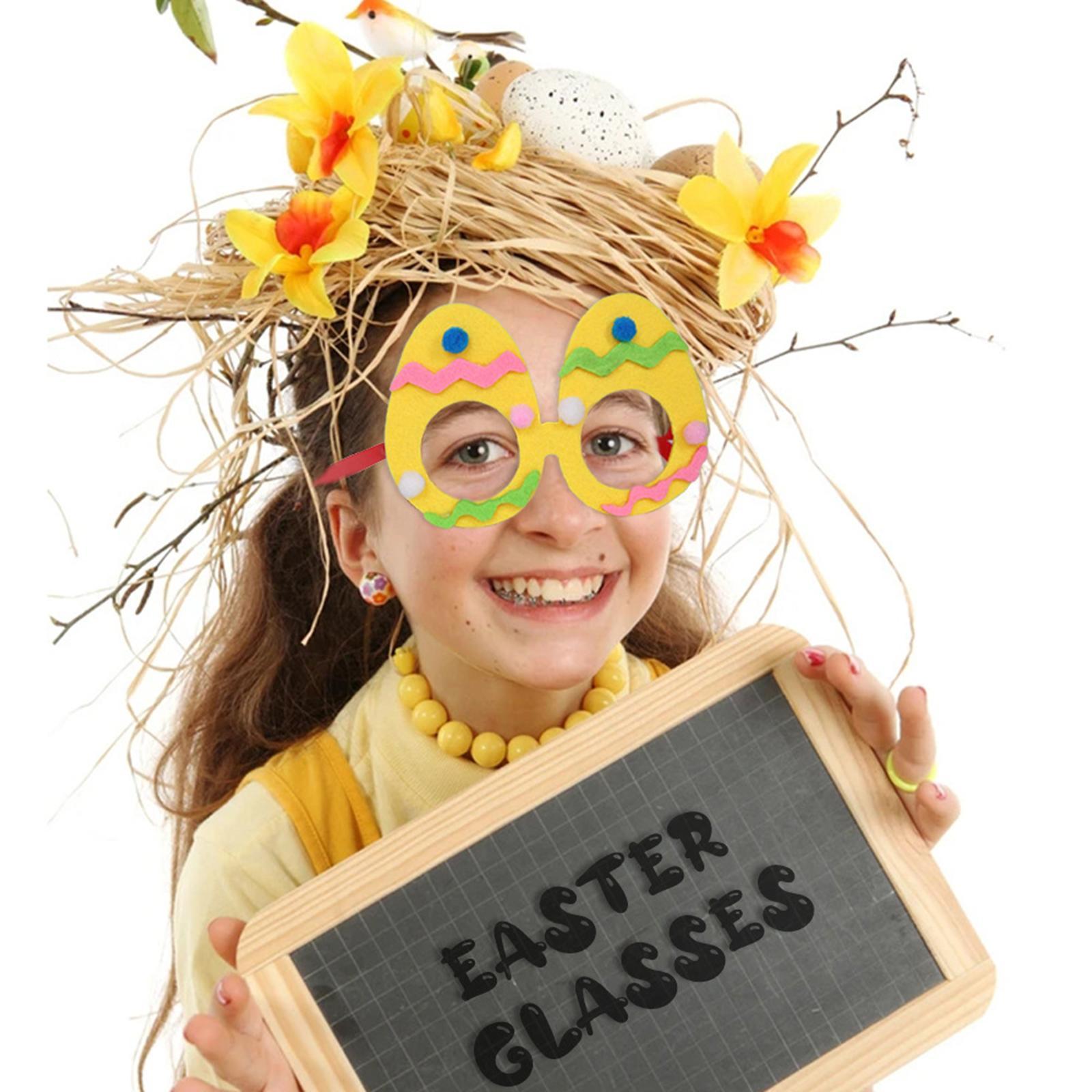 2x Cute Easter Glasses Boys Girls Gifts Eyewear for Birthday Party Decorations