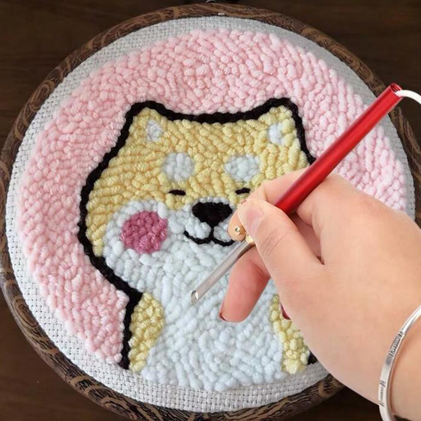 2-7pack Embroidery Punch Needle Pen Sewing Kit Knitting Tool 3Pcs Needle 1Pc