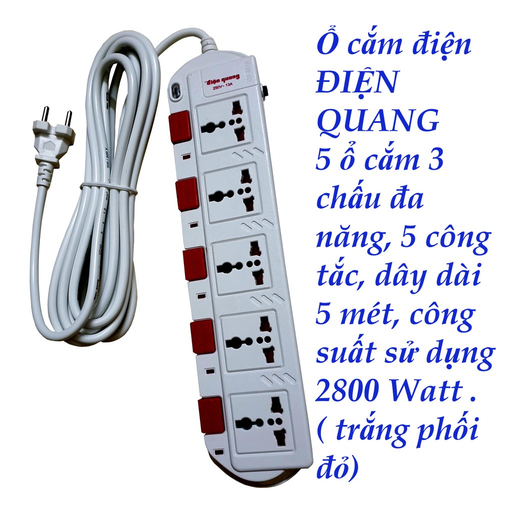 Ổ cắm Điện Quang ĐQ ESK 5W.SM750SL
