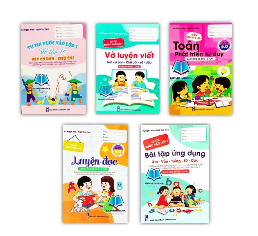 Sách - Combo 5 cuốn Tự tin bước vào lớp 1