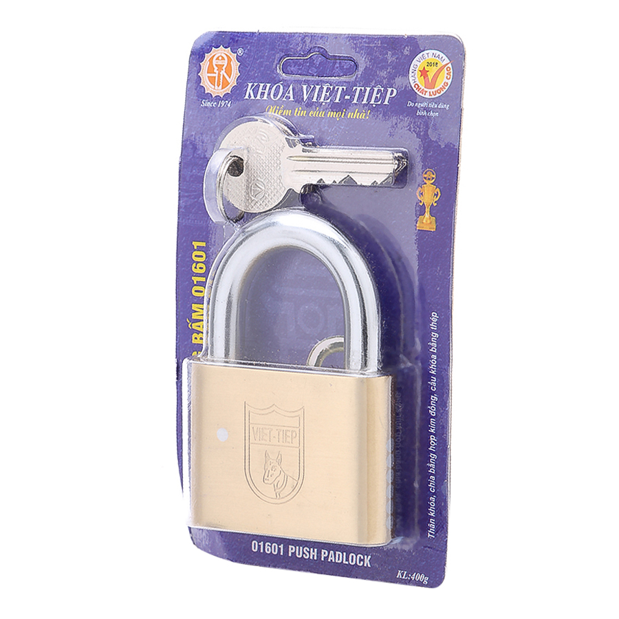 Ổ Khoá Việt Tiệp Loại Lớn 84 x 60 Ống Phi 10mm