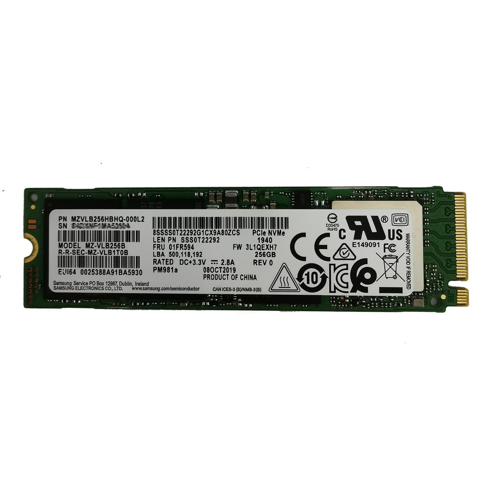 Ổ Cứng SSD Samsung PM981A M2 2280 PCIe Gen3 x4 NVMe - Hàng Nhập Khẩu