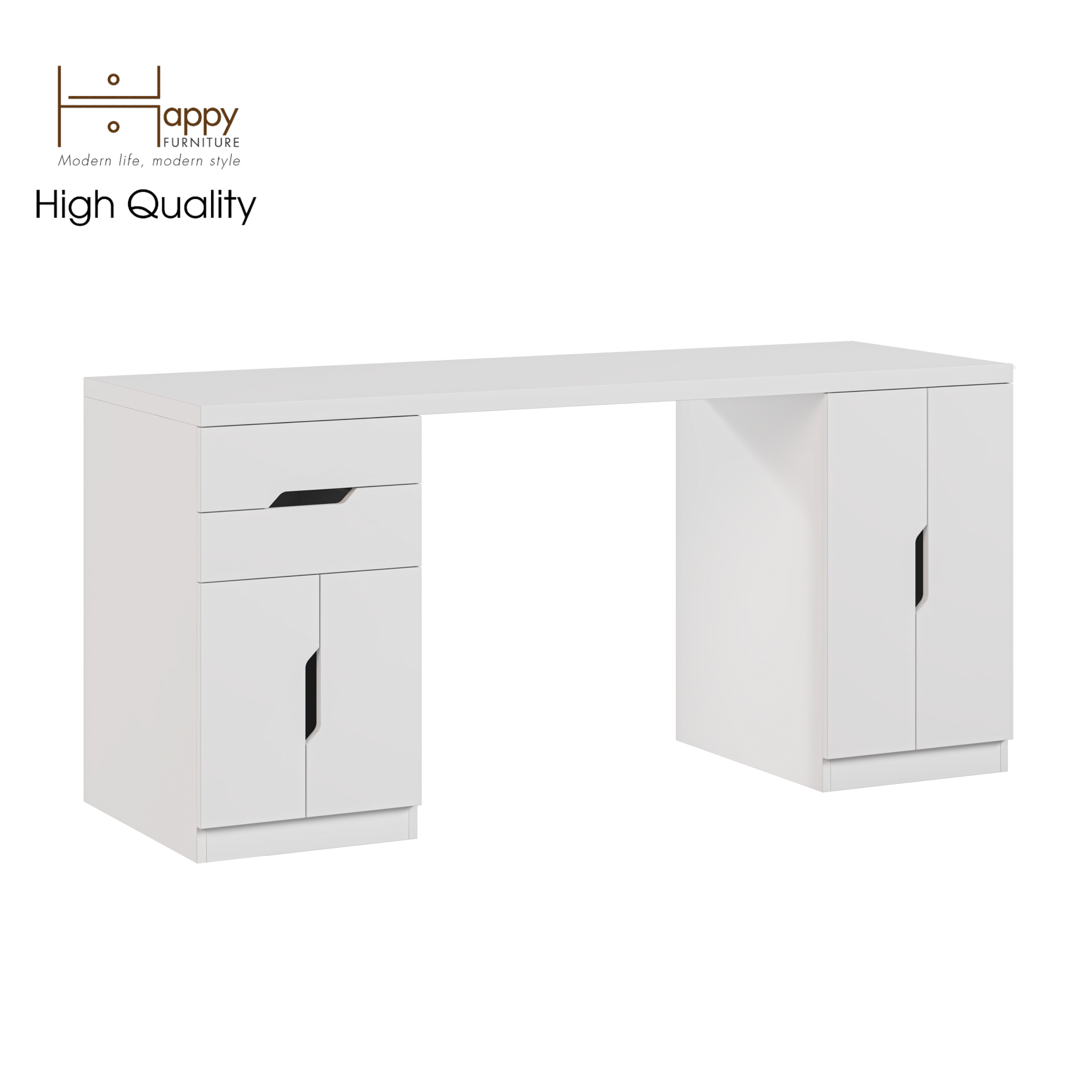 [Happy Home Furniture] DASH , Bàn làm việc - 2 hộc tủ ,BAN_031, BAN_032, BAN_033