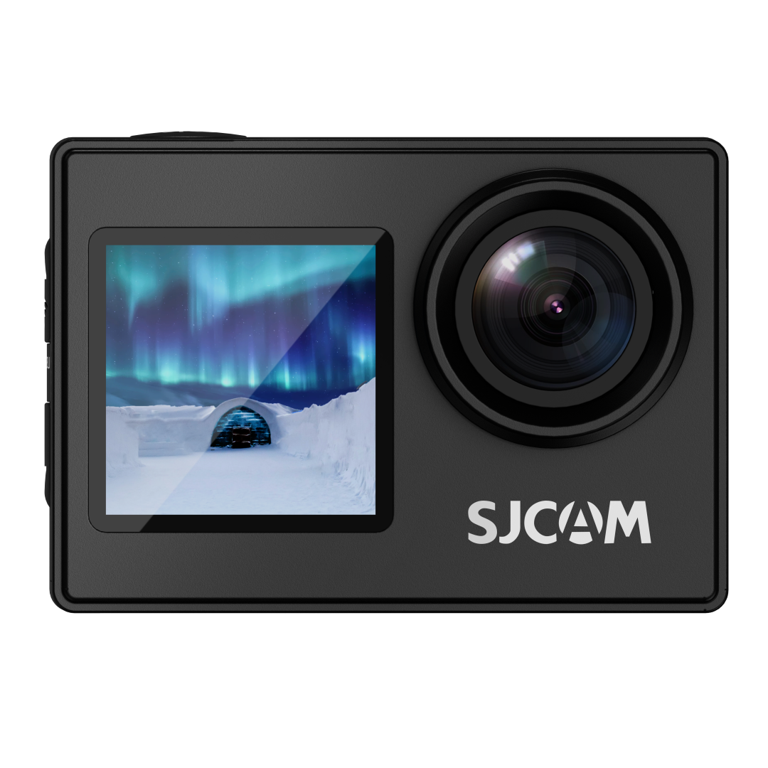 Máy ảnh hành động SJCAM SJ4000 Màn hình kép 4K 30PFS 4X Zoom WiFi Motorcycle Xe đạp Mũ bảo hiểm máy ảnh Sports Video Sports Video DV Máy ảnh DV