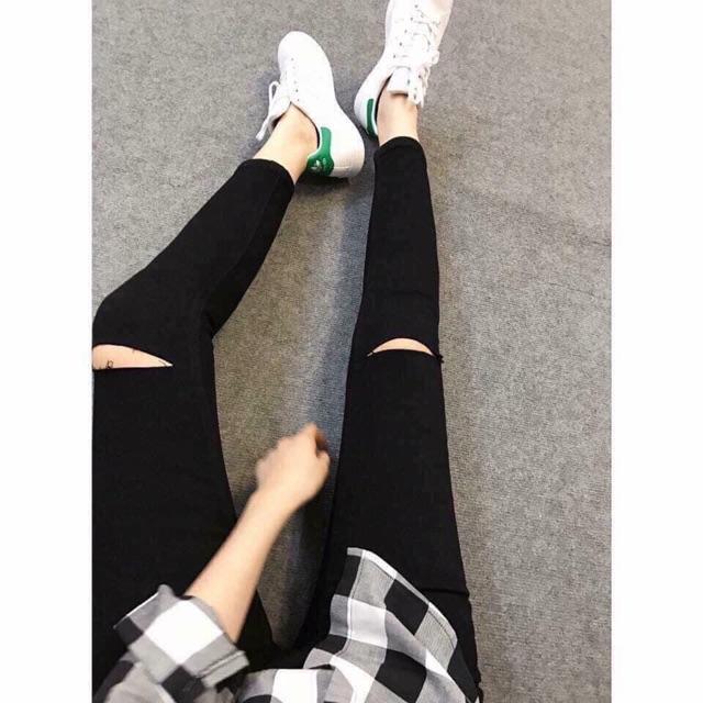 QUẦN JEANS RÁCH GỐI HÓT HÍT mã 501