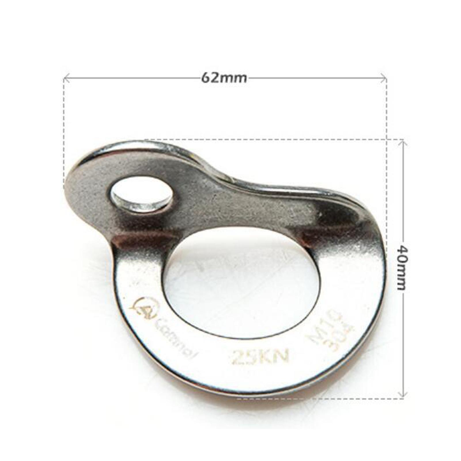 25KN Stainless Steel Anchor Bolt Hanger for Belay Rigging Hanger Plate