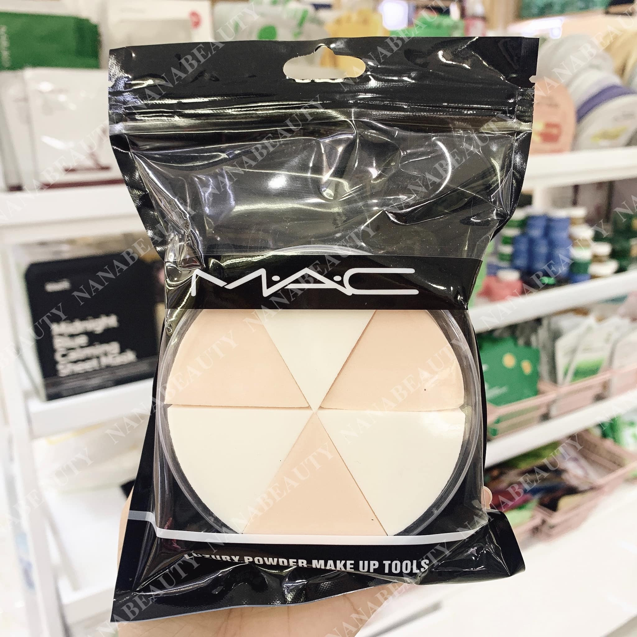 Mút đánh kem nền 6 miếng cao cấp MAC