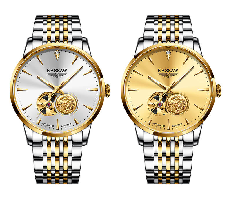 Đồng hồ nam chính hãng KASSAW K555-2 (Mạ vàng 24k)