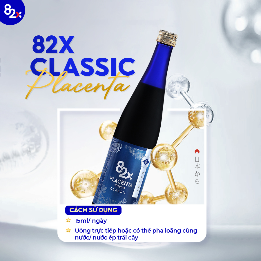 82X Liệu Trình Sáng Hồng Rạng Rỡ Placenta Koharu, Placenta Classic, Collagen Classic