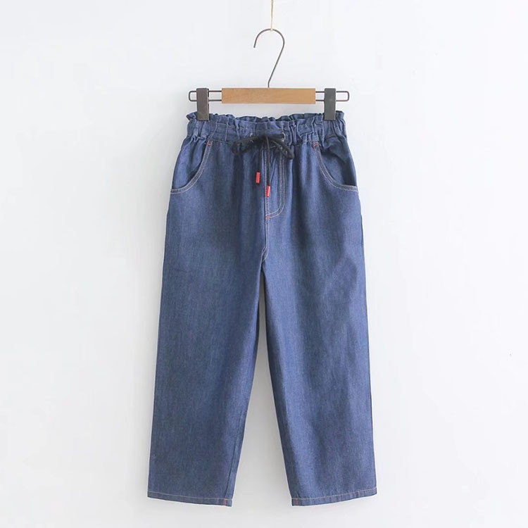 Quần Jean Nữ Baggy Lửng 