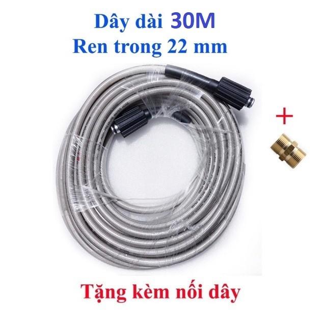 ống Dây Xịt Rửa Xe Áp Lực Cao 3 Lớp Lõi 10M-15M- 20M-30M [bảo hành 12 tháng]