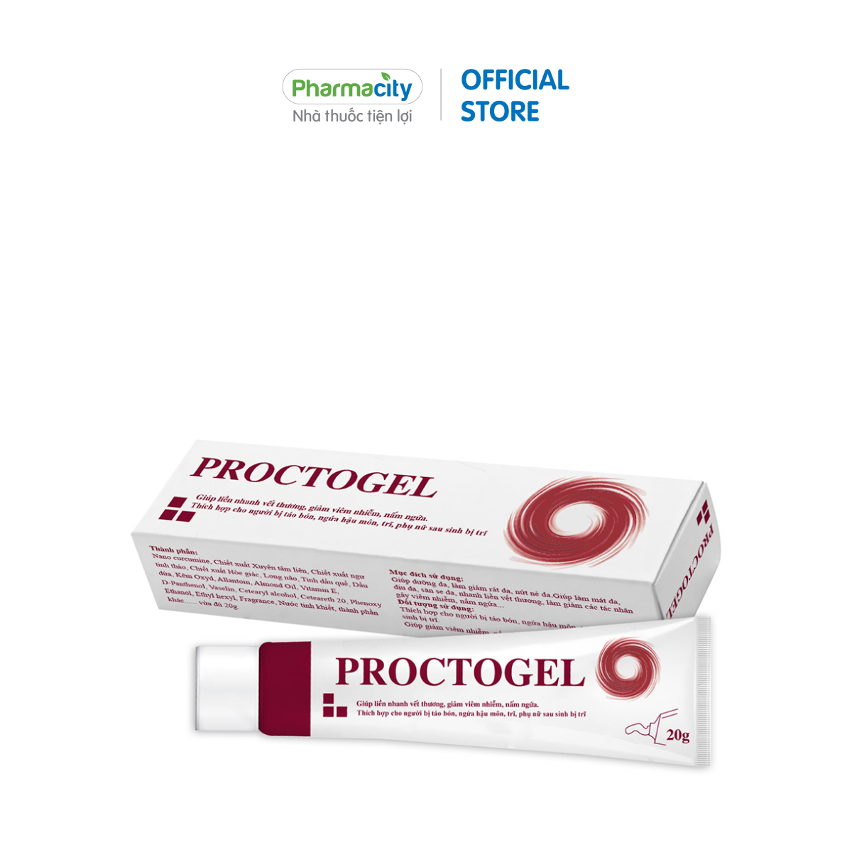 Kem bôi trĩ Proctogel dịu mát và săn se da