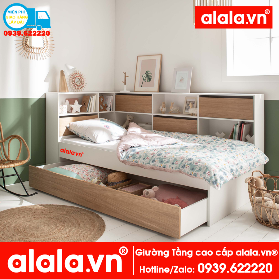 Giường tầng ALALA112 cao cấp - Thương hiệu alala.vn ( trên 1m2, dưới 1m)