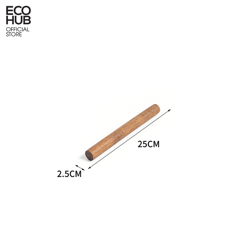 Dụng cụ lăn bột ECOHUB bằng gỗ dài 40cm