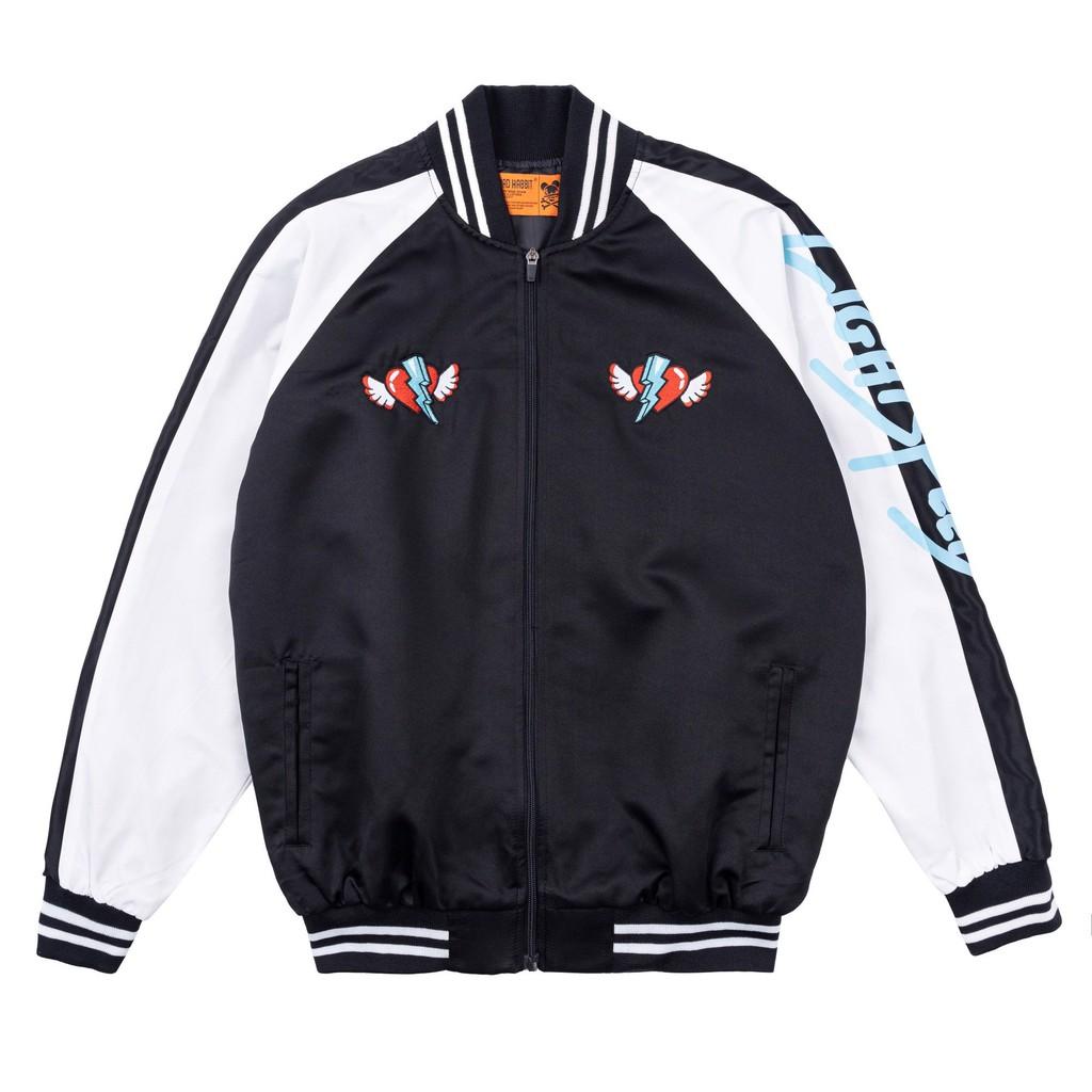 Áo Bomber Jacket BAD HABITS LIGHTSPEED LOVE