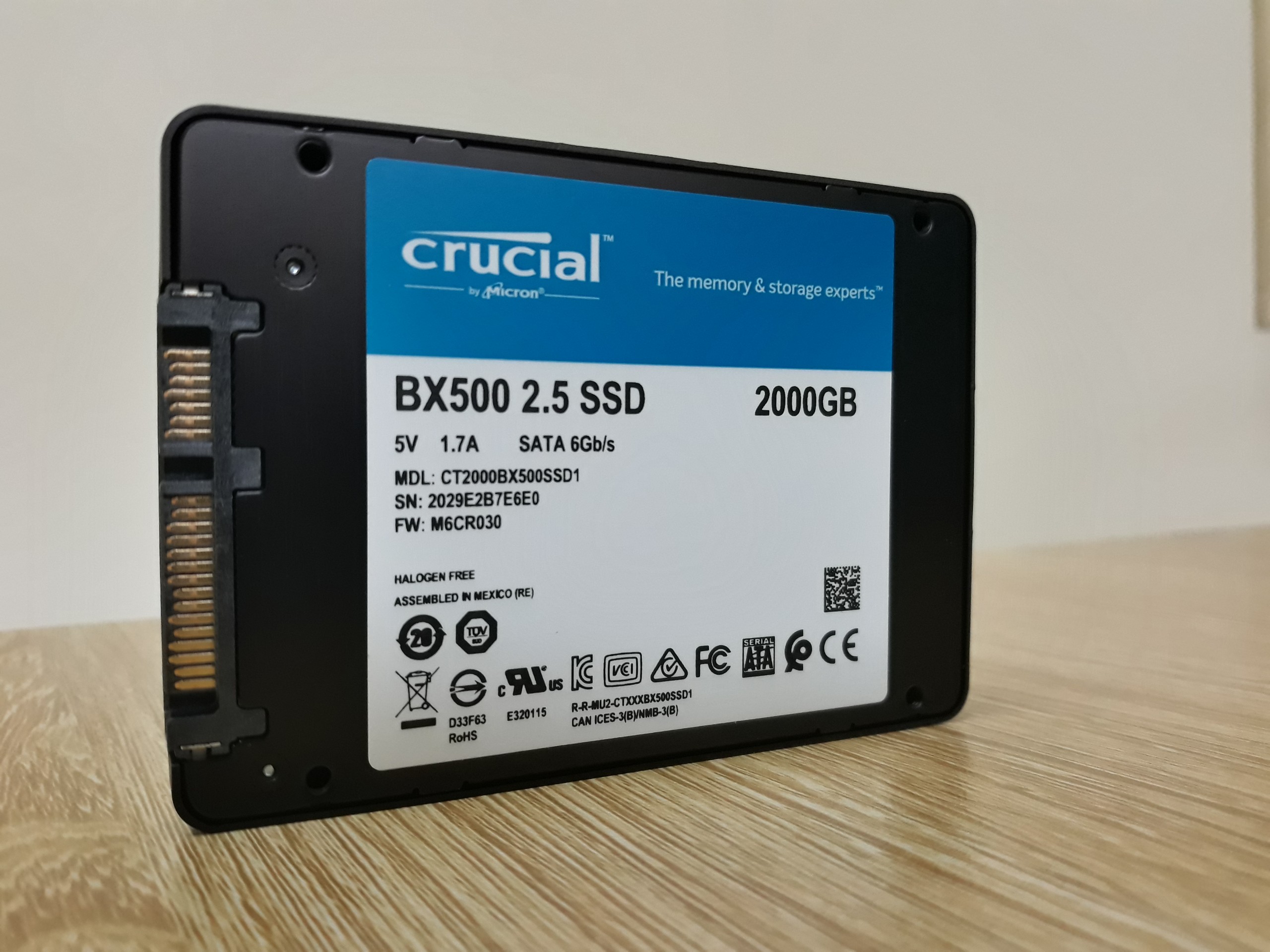 SSD Crucial BX500 3D NAND 2.5-Inch SATA III 2TB – CT2000BX500SSD1 - HÀNG CHÍNH HÃNG