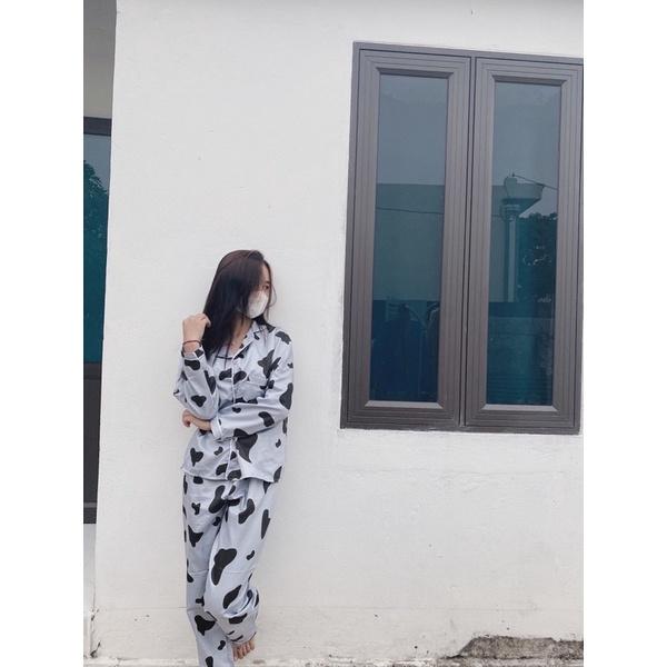 Đồ Bộ Nữ Pijama Mặc Nhà Tay Dài Quần Dài Cao Cấp Chất Dày Ấm Mặc Thu Đông Cực Thích PJM001