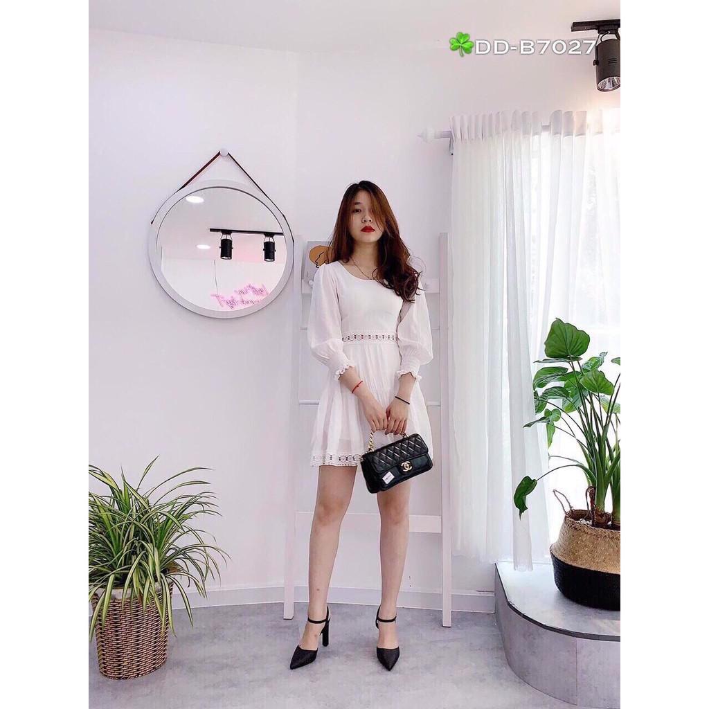 Đầm Nữ Phối Dây Đan Sau Lưng Thời Trang Chất Vải Đẹp