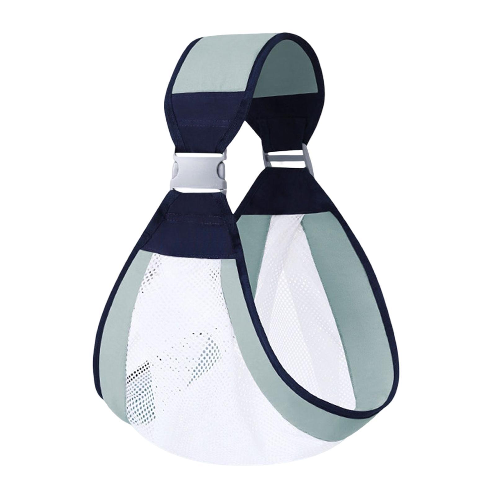 Baby Carrier Infant Carrier Slings Adjustable Sturdy Mesh Infant Wrap Green