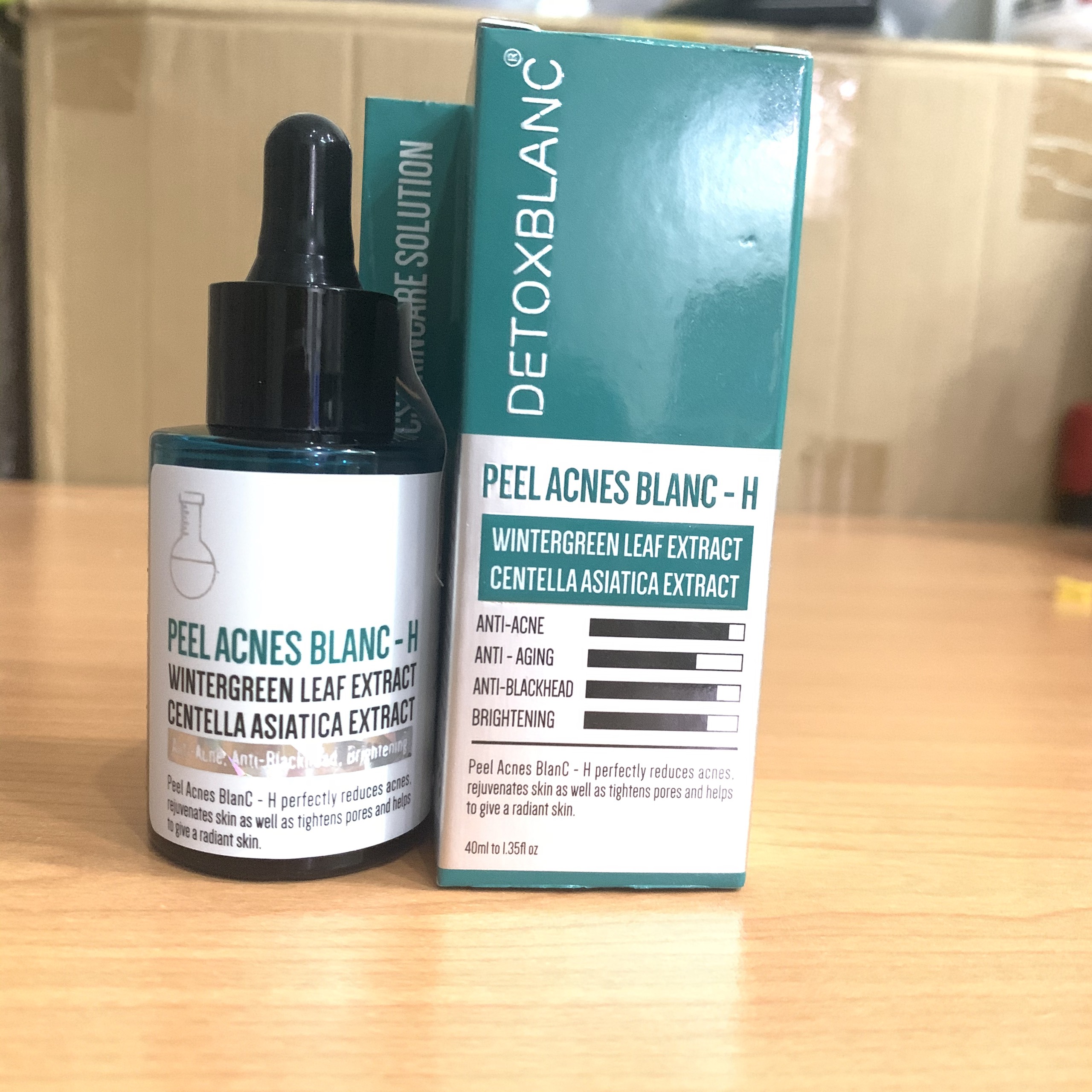 Combo Detox Blanc Thải độc Giảm mụn tận gốc Mặt Nạ Detox mask và Serum mụn Lộc Đề + Tặng kèm vòng tay thời trang may mắn