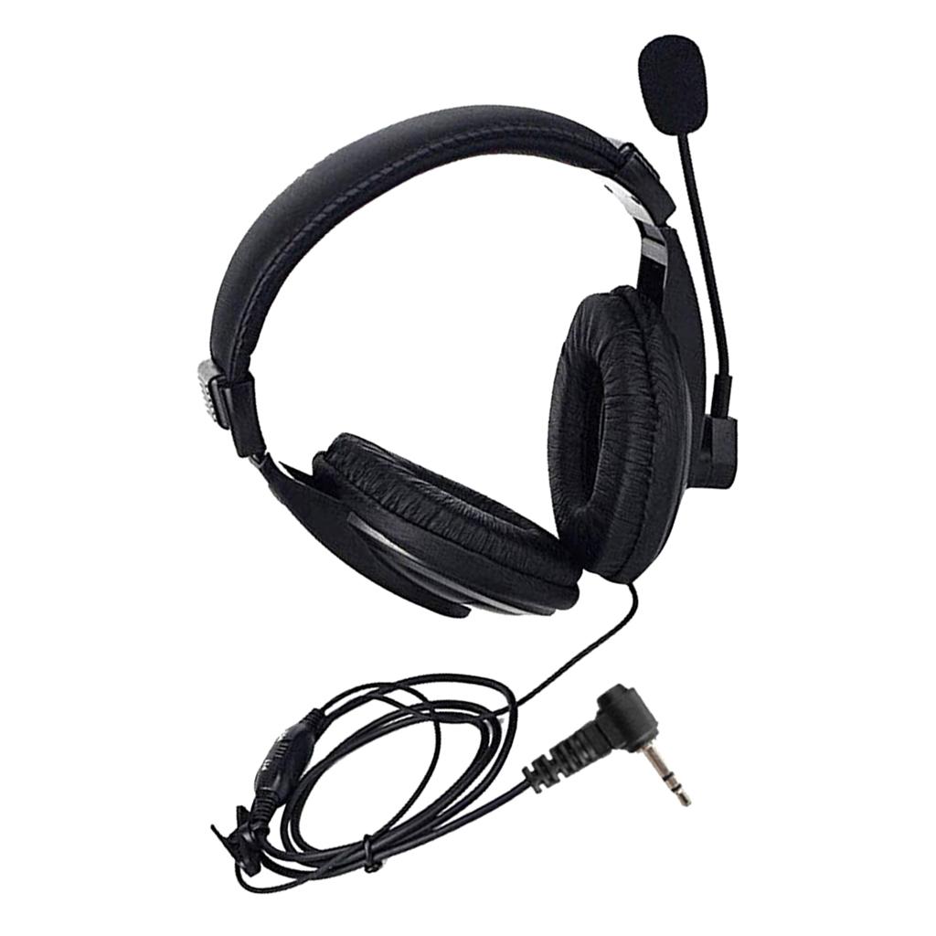 Noise Cancelling Headphones PTT VOX Boom Mic Overhead Headsets for