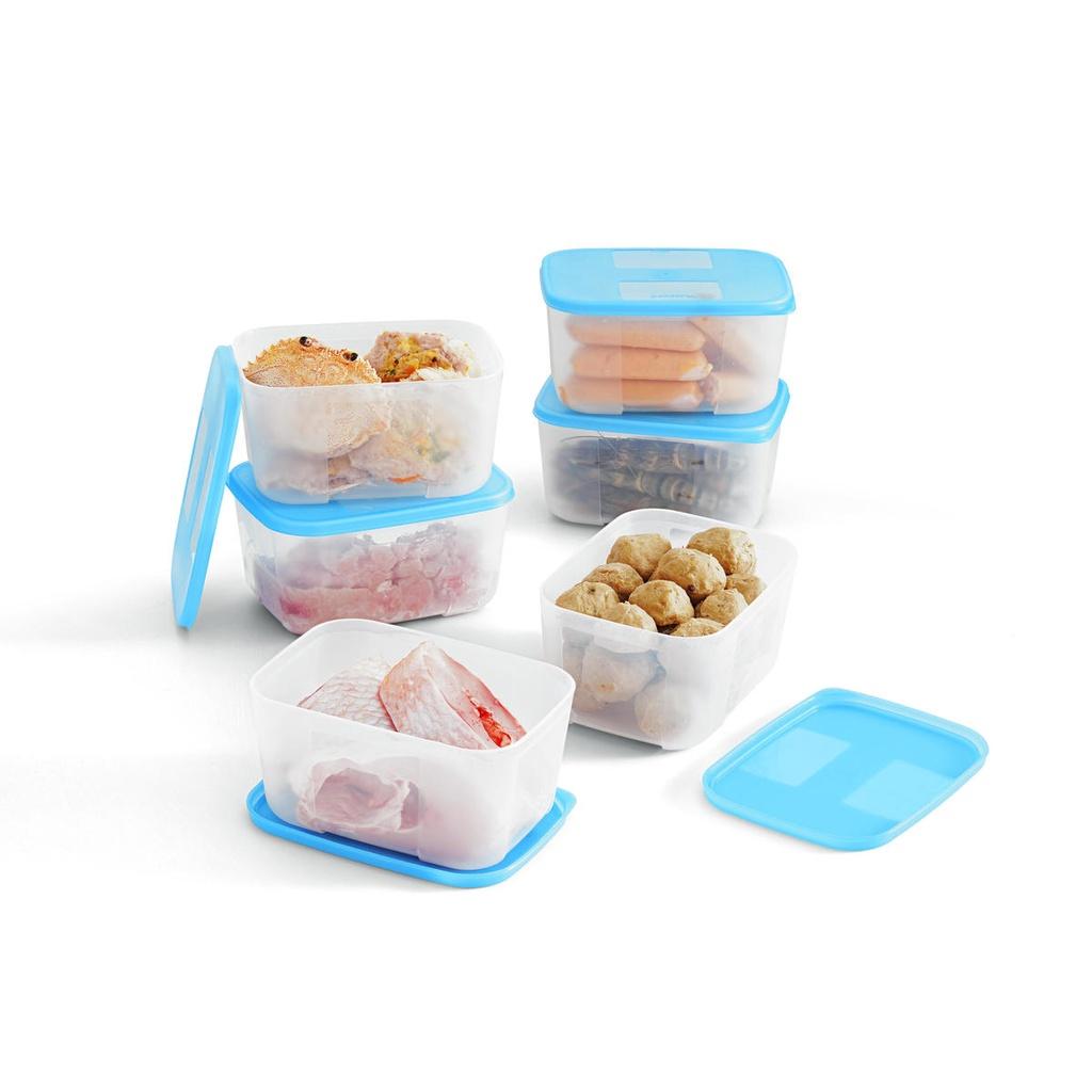 Bộ Hộp Tupperware Trữ Đông Freezermate 650ml (6 Hộp) - Hàng Chính Hãng