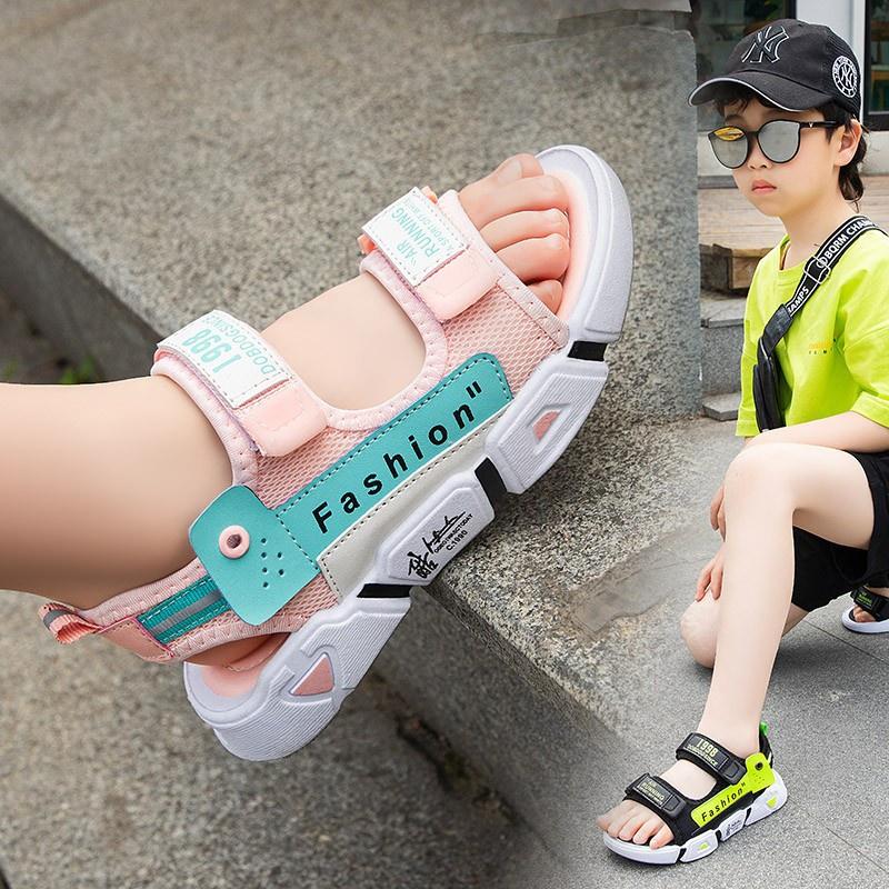 Sandal Bé Trai Sandal Bé Gái Từ 2-13 Tuổi Siêu Nhẹ Đế Êm Chống Trơn Trượt Dáng Thể Thao Phong Cách Hàn Quốc D54