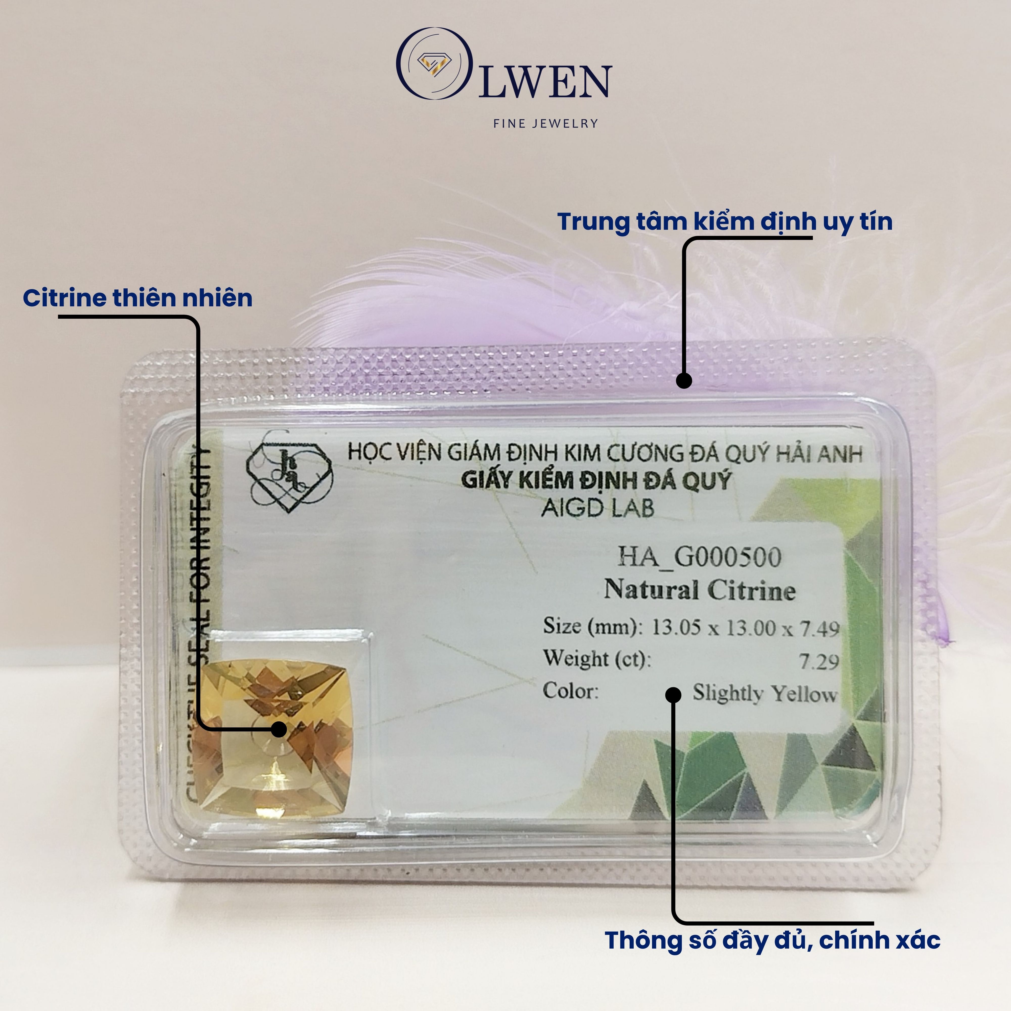 Viên đá thạch anh vàng thiên nhiên_HA-G000500
