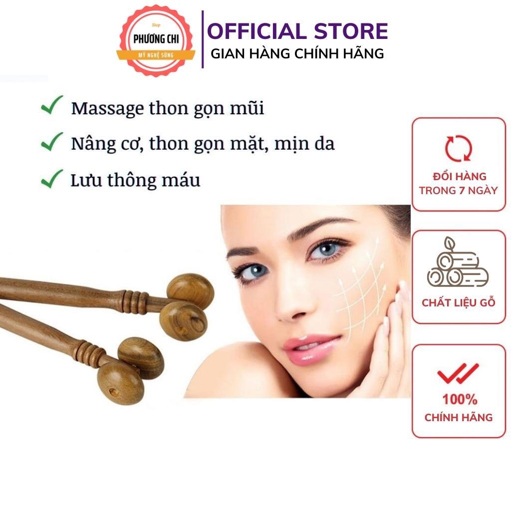 Cây lăn massage mặt mũi bằng gỗ thơm | Mỹ Nghệ Phương Chi