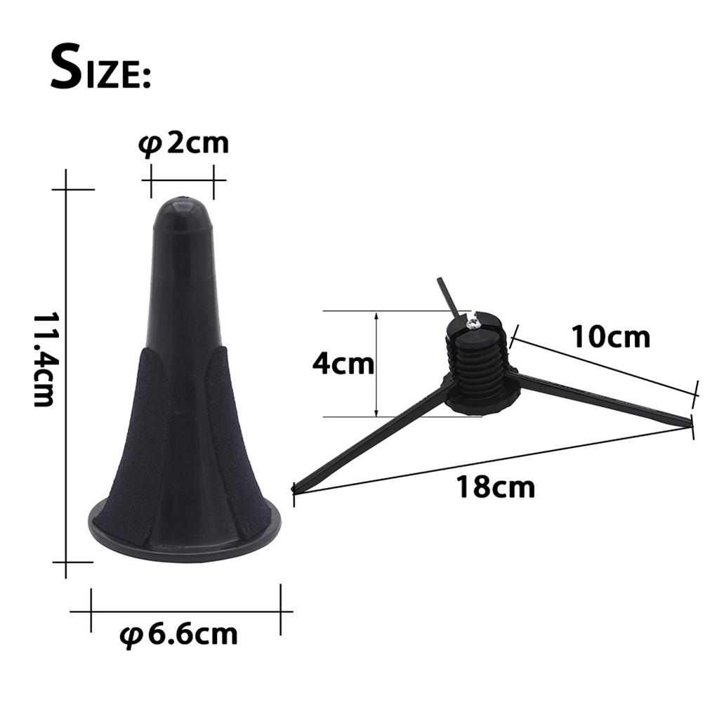 Sunnimix Kim Loại Chân Váy Xếp Clarinet Đứng Phù Hợp Với Bên Trong Chuông Nhạc Cụ Hơi Phần Đen