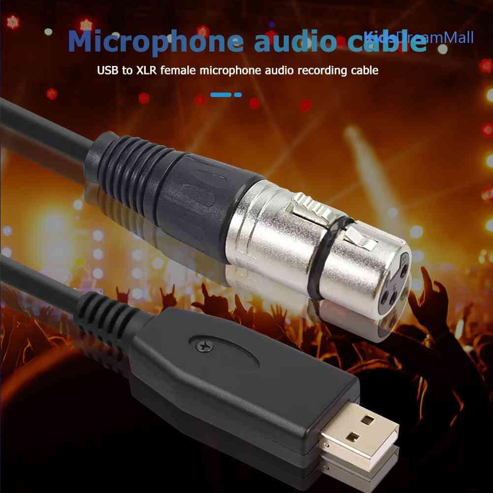 Mới Dây Cáp Chuyển Đổi Cổng USB Sang Cổng XLR 3-Pin
