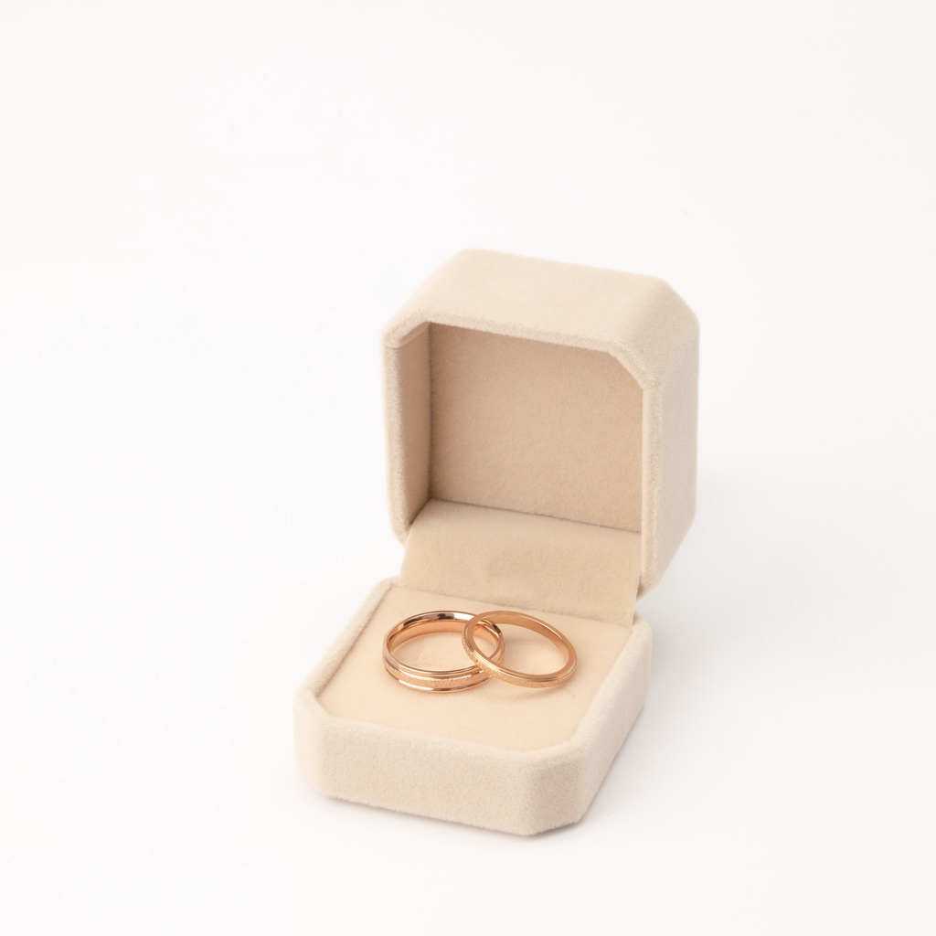 Nhẫn cặp đôi CDE Milgrain Rose Gold Ring CDE8003RG &amp;amp; CDE8004RG