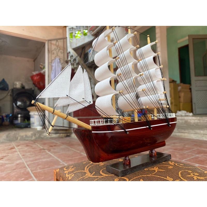 Mô hình thuyền Cẩm PHONG THỦY dài 28 cm