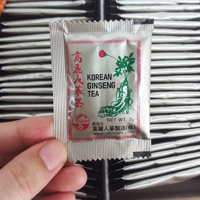 Trà Sâm Hàn Quốc – Korean Ginseng Tea Hộp Gỗ 300g (100 Gói x 3g)